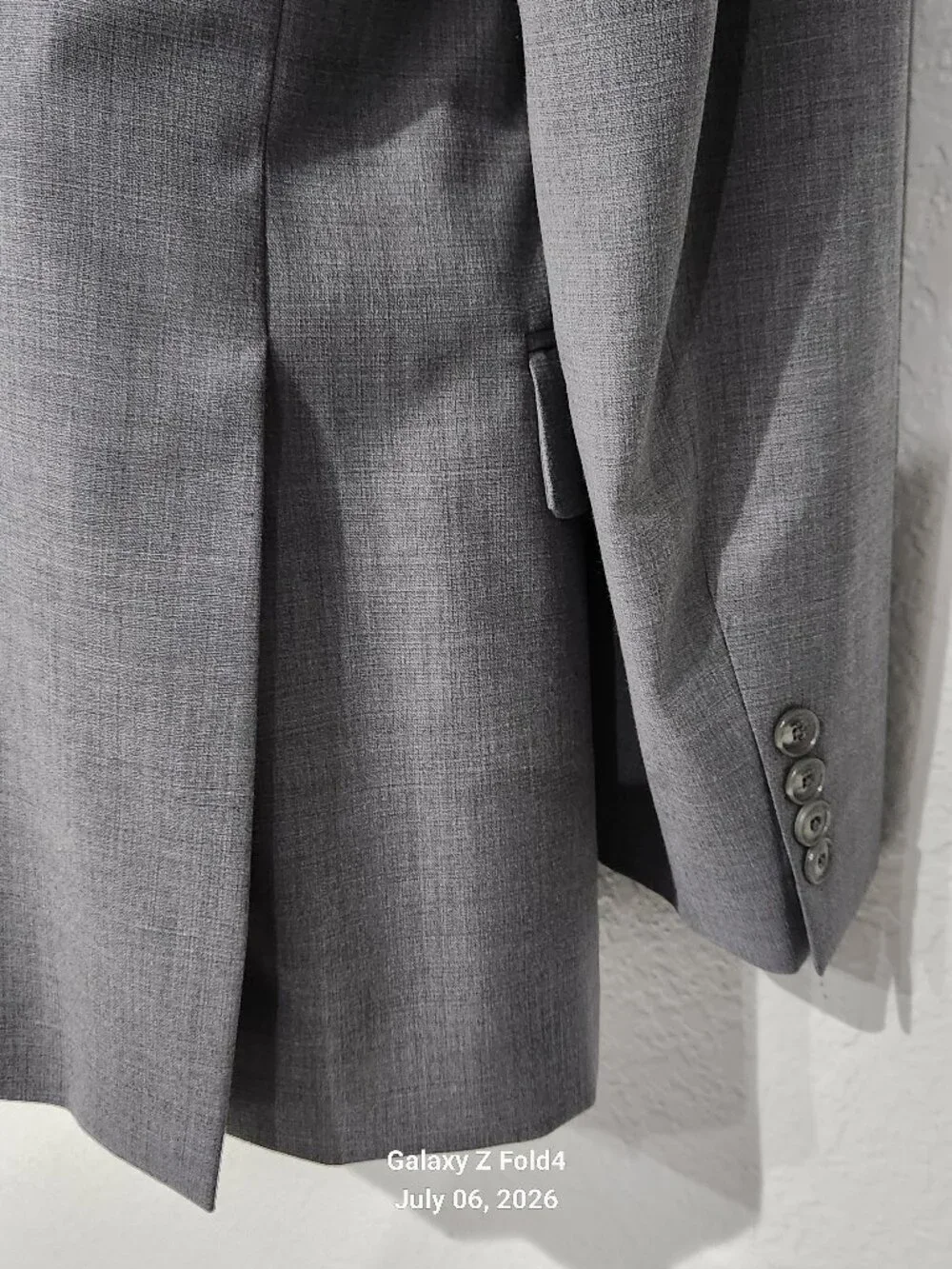 Jos. A. Bank Gray Men's Two-Button Suit Jacket And Pants. 1905 Collection